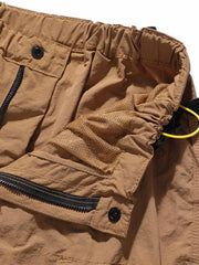 アウトドア多口ポケット ナイロン機能パンツ