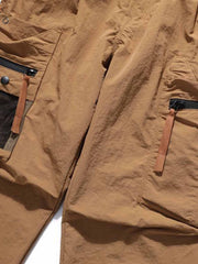 アウトドア多口ポケット ナイロン機能パンツ