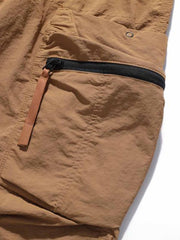 アウトドア多口ポケット ナイロン機能パンツ