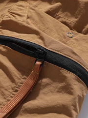 アウトドア多口ポケット ナイロン機能パンツ