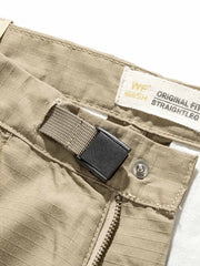 ヘリンボーン ワイドパンツ