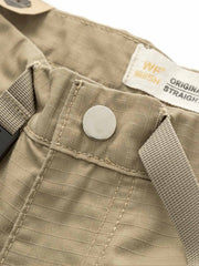 ヘリンボーン ワイドパンツ