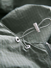 ダークチェック ハーフジップ プルオーバーウインドブレーカー