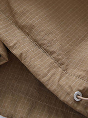 ダークチェック ハーフジップ プルオーバーウインドブレーカー