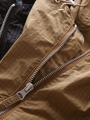 ダークチェック ハーフジップ プルオーバーウインドブレーカー