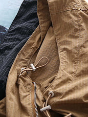 ダークチェック ハーフジップ プルオーバーウインドブレーカー