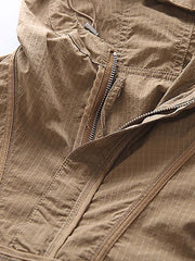 ダークチェック ハーフジップ プルオーバーウインドブレーカー