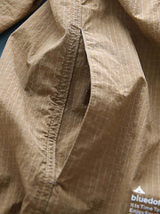 ダークチェック ハーフジップ プルオーバーウインドブレーカー