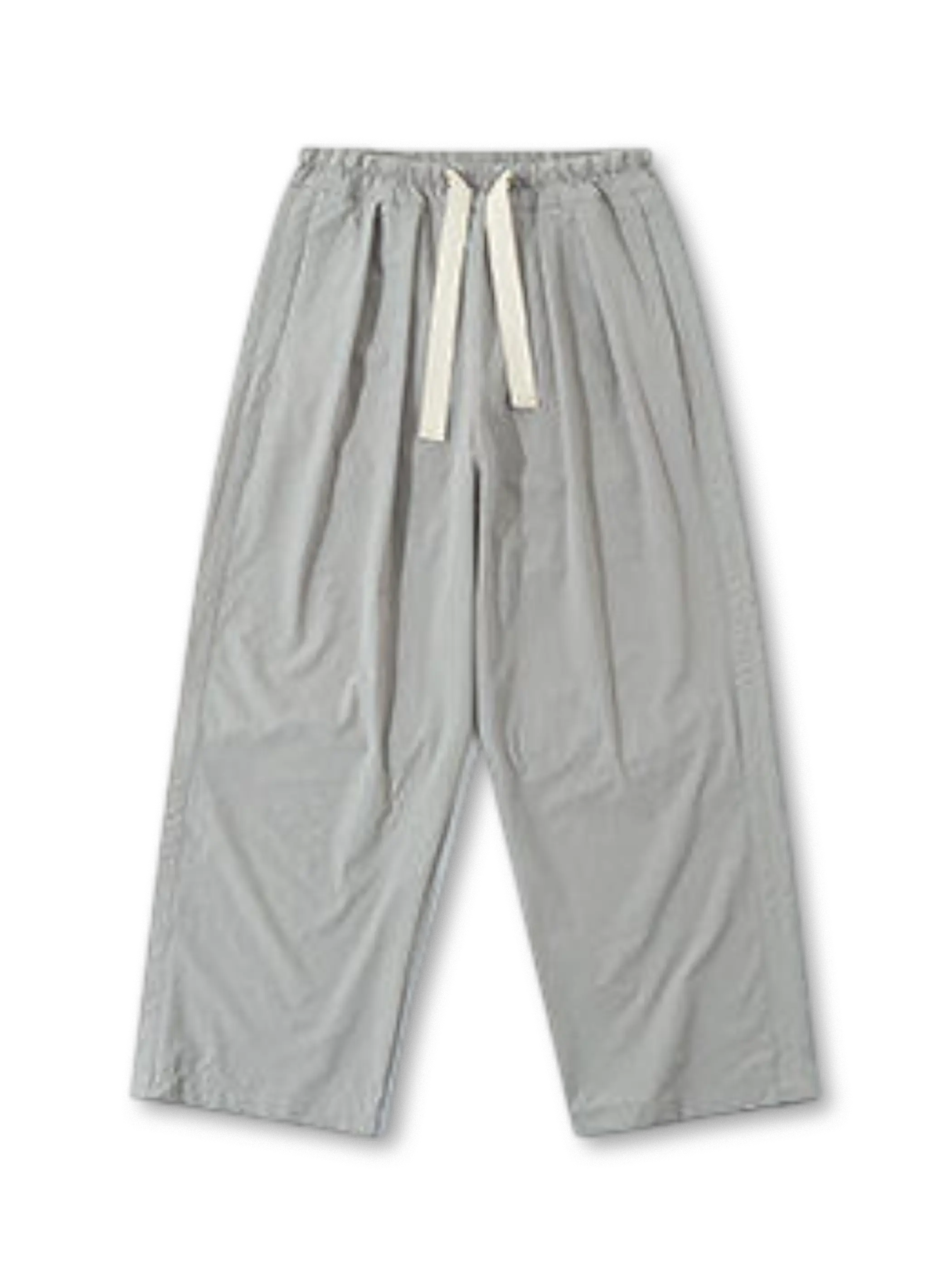 ベージュの速乾ストレートイージーパンツ