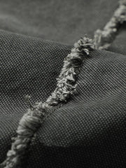 ヴィンテージ風サンドウォッシュカットオフポケットパンツ