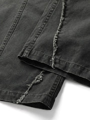 ヴィンテージ風サンドウォッシュカットオフポケットパンツ