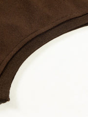 ノースリーブ・ラウンドネック 刺繍Tシャツ