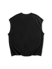 ノースリーブ・ラウンドネック 刺繍Tシャツ