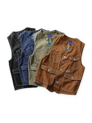 マルチポケット ヴィンテージ ワークベスト(4色展開)