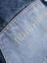 ヴィンテージパッチワークプリントデニムパンツ