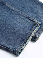 ヴィンテージパッチワークプリントデニムパンツ