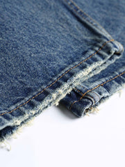 ヴィンテージパッチワークプリントデニムパンツ