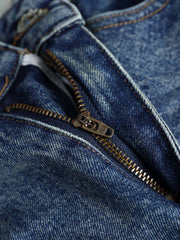 ヴィンテージパッチワークプリントデニムパンツ