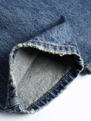 ヴィンテージパッチワークプリントデニムパンツ