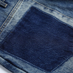 ヴィンテージパッチワークプリントデニムパンツ