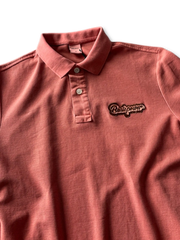 ヴィンテージウォッシュ刺繍ポロシャツ
