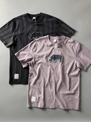 パッチ刺繍入りガーメントダイTシャツ