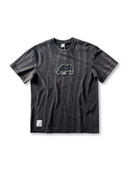 パッチ刺繍入りガーメントダイTシャツ