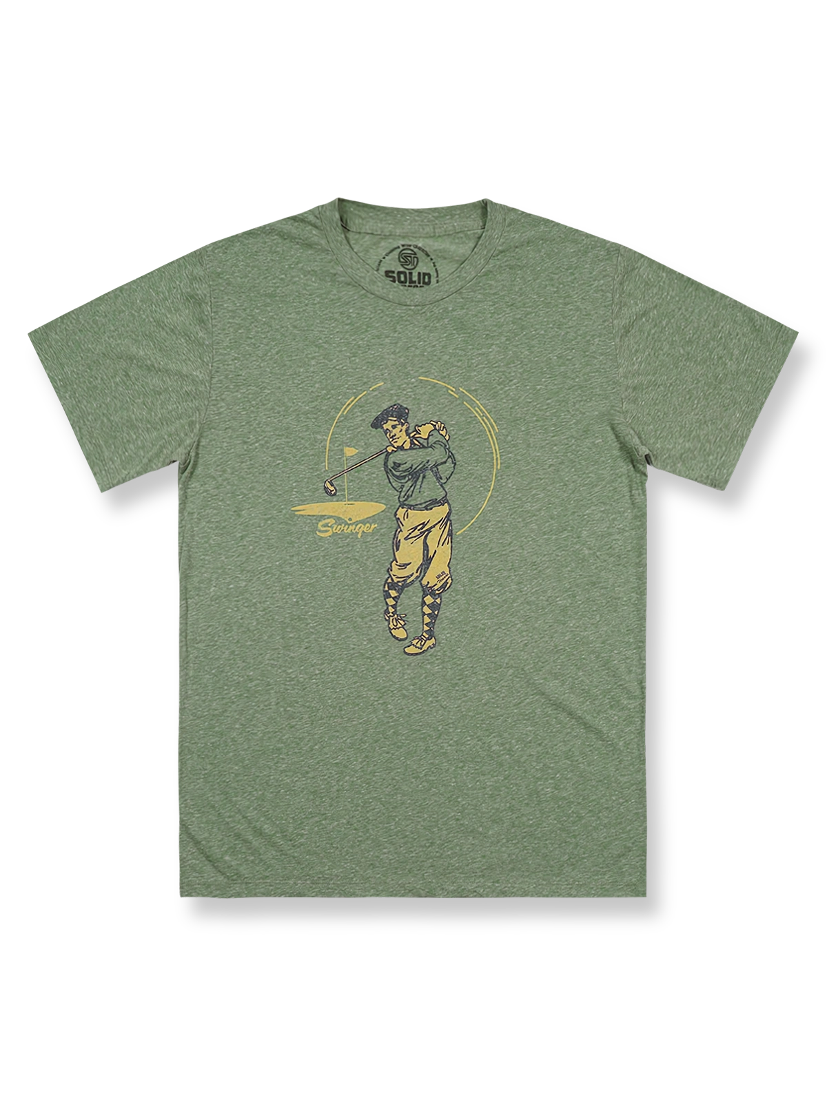 製品画像: レトロ ゴルファー プリント クラシック Tシャツの全体像