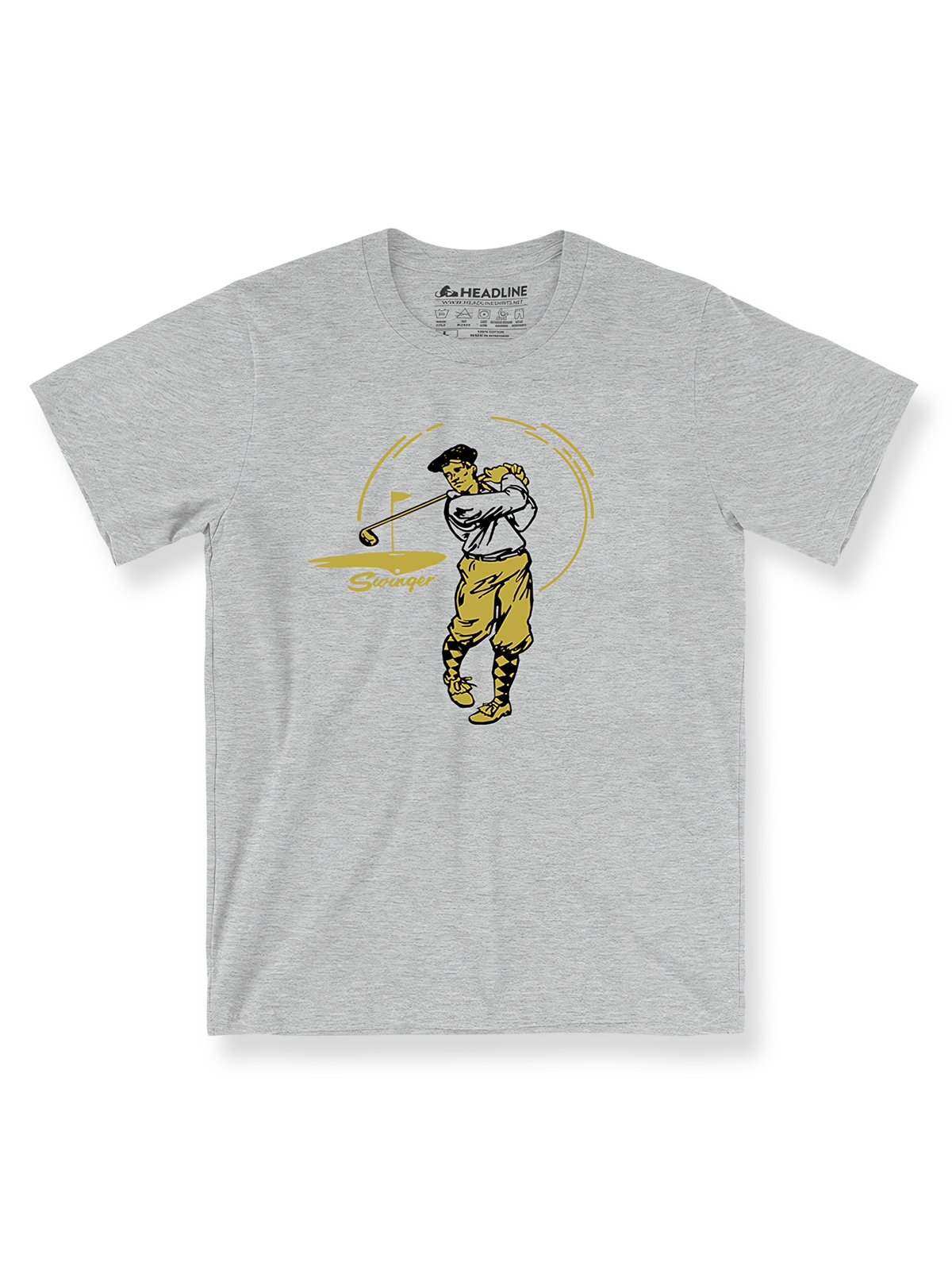 製品画像: レトロ ゴルファー プリント クラシック Tシャツの全体像