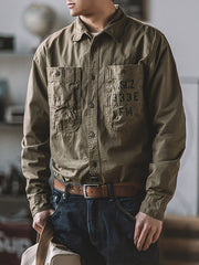 ミリタリー 長袖シャツ