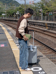 水洗い加工ヴィンテージコーデュロイ単列ボタンベスト