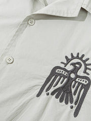 トーテム刺繍 キューバシャツ