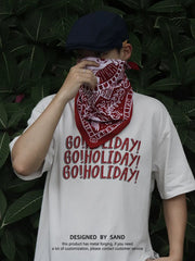 ヴィンテージ風 レッドバンダナ