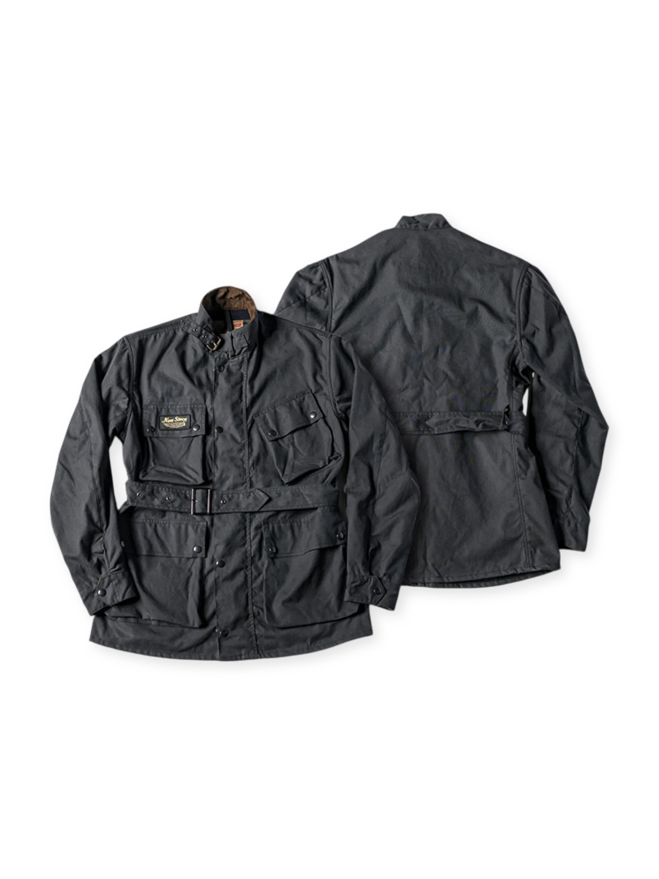 製品画像: ヴィンテージ風オイルワックス コットンジャケットの正面ビュー