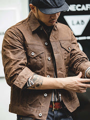 ヴィンテージ オイルドキャンバス ワークジャケット