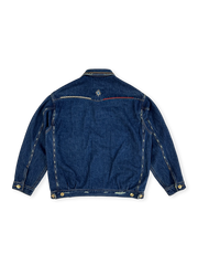 インディアンヴィンテージサンダーバード刺繍デニムジャケット