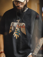 ネイティブアメリカン サンダーバード刺繍Tシャツ