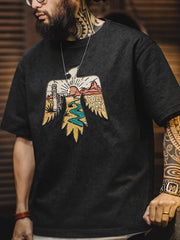 ネイティブアメリカン サンダーバード刺繍Tシャツ