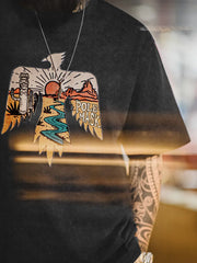 ネイティブアメリカン サンダーバード刺繍Tシャツ