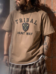 Navajo トライバル 発泡プリントTシャツ