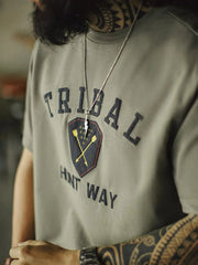 Navajo トライバル 発泡プリントTシャツ