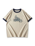 ヴィンテージモーターサイクル 210g リンガーTシャツ