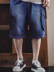 BombBee ヴィンテージワーク デニムショーツ