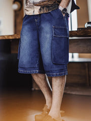 BombBee ヴィンテージワーク デニムショーツ