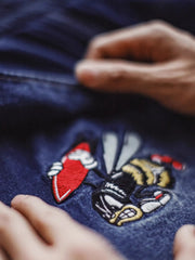 BombBee ヴィンテージワーク デニムショーツ