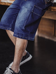 BombBee ヴィンテージワーク デニムショーツ