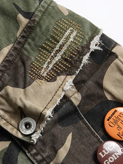 M65ウォッシュドカモカーゴショーツ