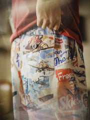 ヴィンテージフライトログ総柄ショーツ