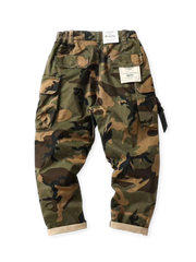 カモフラージュ 多口ポケット ワークパンツ