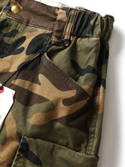 カモフラージュ 多口ポケット ワークパンツ